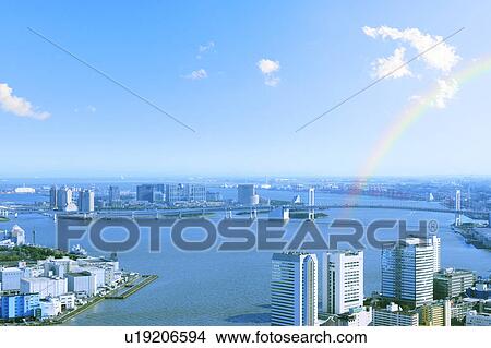 Picture - Rainbow Over Tokyo Bay. Fotosearch