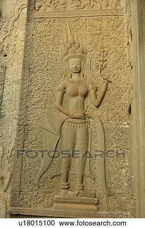 Relief at Angkor Wat Temple View Large Photo Image Stock Image - Relief at Angkor Wat Temple. Fotosearch