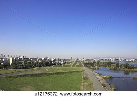 Stock Image - River and City. Fotosearch