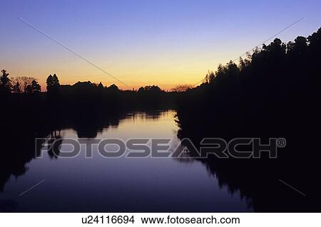 River at Dawn View Large Photo Image Picture - River at Dawn. Fotosearch