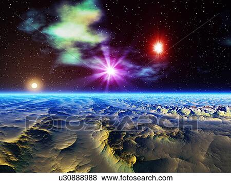 Rock formation and sky with stars View Large Photo Image Stock Photo - Rock formation and sky with stars. Fotosearch