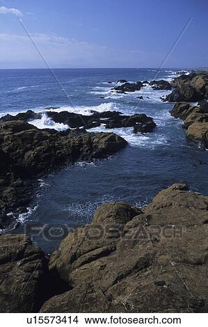 Rocky Coastline, horizon View Large Photo Image Picture - Rocky Coastline, horizon. Fotosearch