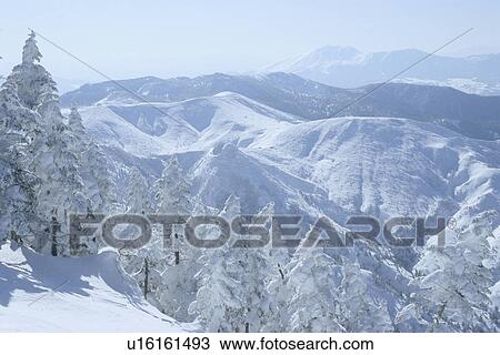 Stock Image - Shiga Plateau in Winter. Fotosearch