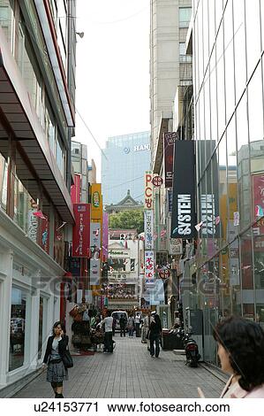 Stock Image - Shopping Street. Fotosearch