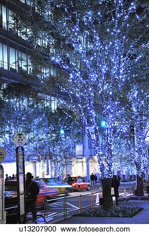 Stock Image - Sidewalk at Roppongi, Tokyo Prefecture, Honshu, Japan. Fotosearch
