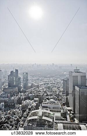 Stock Photo - Sun Over Tokyo. Fotosearch