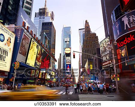 Stock Image - Times Square, NYC, New York, USA. Fotosearch