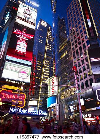 Times Square, NYC, New York, USA View Large Photo Image Stock Photo - Times Square, NYC, New York, USA. Fotosearch