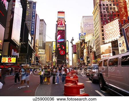 Times Square, NYC, New York, USA View Large Photo Image Stock Photograph - Times Square, NYC, New York, USA. Fotosearch