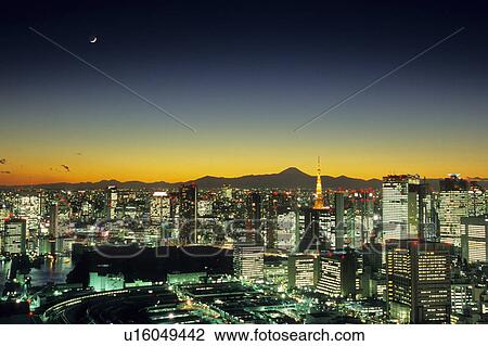 Stock Image - Tokyo at Night. Fotosearch