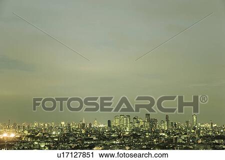 Stock Image - Tokyo at Night. Fotosearch