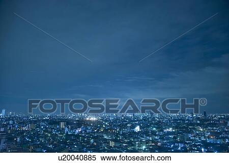 Stock Photography - Tokyo at Night. Fotosearch