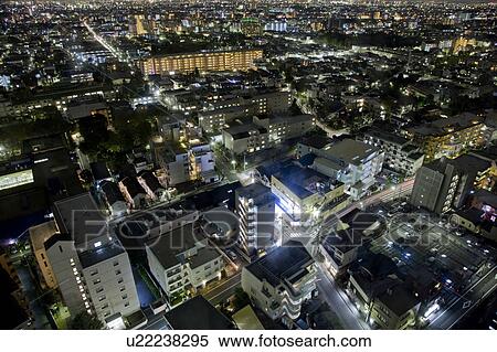 Tokyo at Night View Large Photo Image Stock Photography - Tokyo at Night. Fotosearch