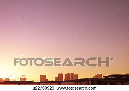 Tokyo Skyline at Dusk View Large Photo Image Stock Image - Tokyo Skyline at Dusk. Fotosearch