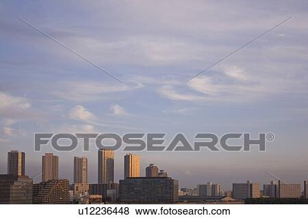 Stock Photo - Tokyo Skyline at Twilight. Fotosearch