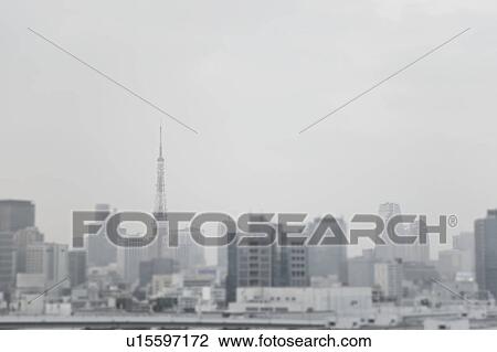 Tokyo Skyline View Large Photo Image Stock Image - Tokyo Skyline. Fotosearch