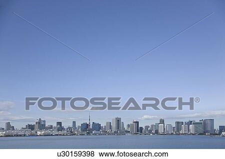 Stock Photo - Tokyo skyline. Fotosearch