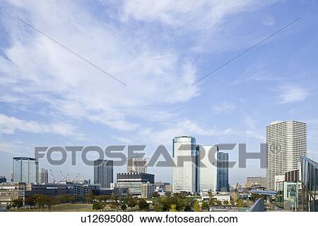Stock Image - Toyosu Skyline. Fotosearch