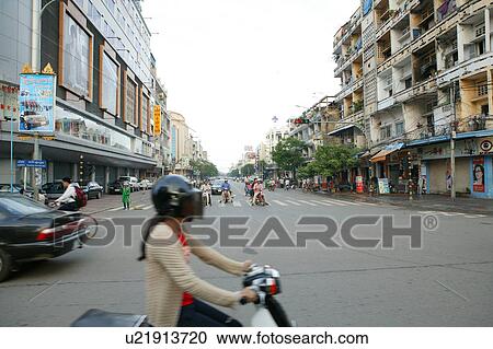 Traffic in Phnom Penh View Large Photo Image Stock Image - Traffic in Phnom Penh. Fotosearch