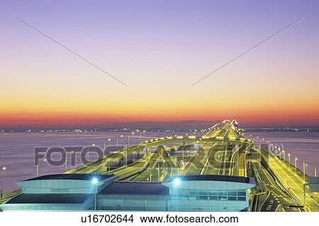 Trans-Tokyo Bay Highway View Large Photo Image Picture - Trans-Tokyo Bay Highway. Fotosearch