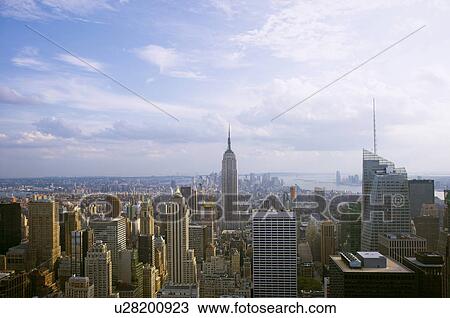 Stock Image - View from Rockefeller center, NYC, New York, USA. Fotosearch