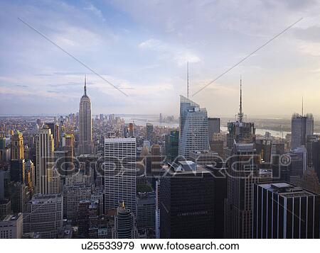 View from Rockefeller center, NYC, New York, USA View Large Photo Image Stock Photo - View from Rockefeller center, NYC, New York, USA. Fotosearch
