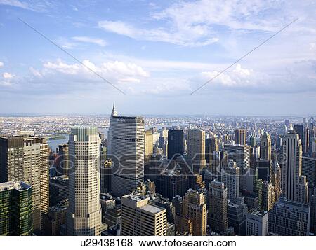 View from Rockefeller center, NYC, New York, USA View Large Photo Image Stock Photo - View from Rockefeller center, NYC, New York, USA. Fotosearch