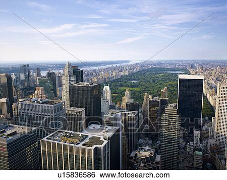 View from Rockefeller center, NYC, New York, USA View Large Photo Image Stock Photograph - View from Rockefeller center, NYC, New York, USA. Fotosearch