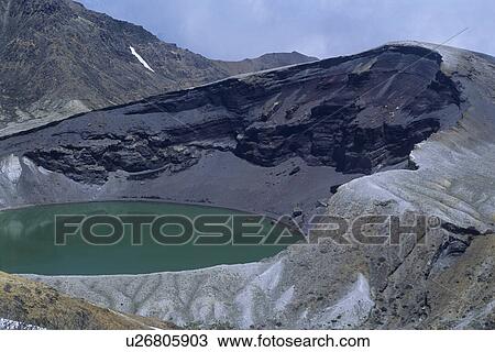 Volcanic Crater View Large Photo Image Stock Image - Volcanic Crater. Fotosearch