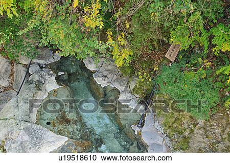 Stock Image - Yunishigawa hot spring, Tochigi Prefecture, Honshu, Japan. Fotosearch