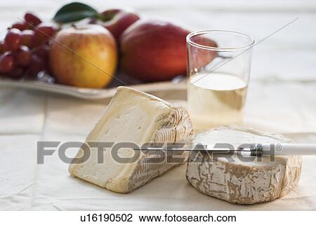 Stock Image - Brie cheese . Fotosearch