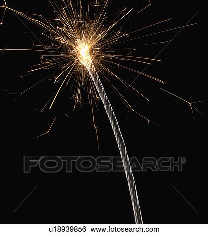 Stock Photograph - Burning wire, close-up. Fotosearch