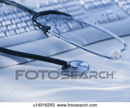 Close-up view of blue globe with stethoscope View Large Photo Image Stock Image - Close-up view of blue globe with stethoscope. Fotosearch