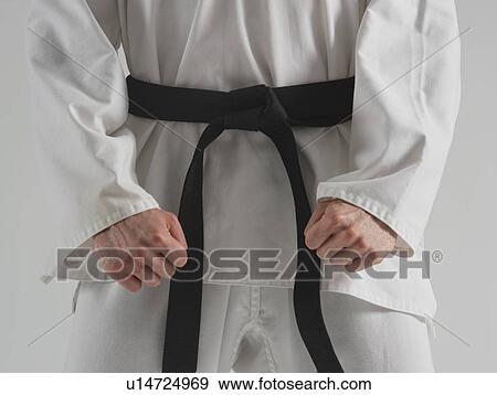 Stock Photo - Karate black belt. Fotosearch
