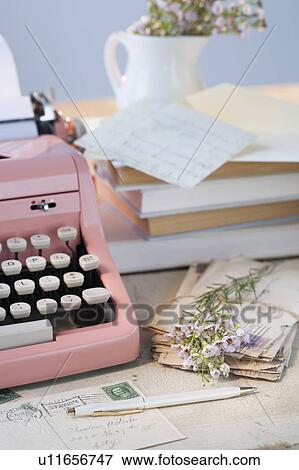 Stock Photo - Letters by antique typewriter. Fotosearch