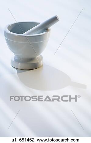 Stock Image - Mortar and pestle. Fotosearch
