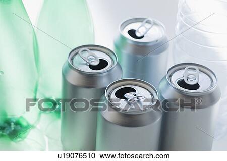 Plastic bottles and cans for recycling View Large Photo Image Stock Image - Plastic bottles and cans for recycling. Fotosearch