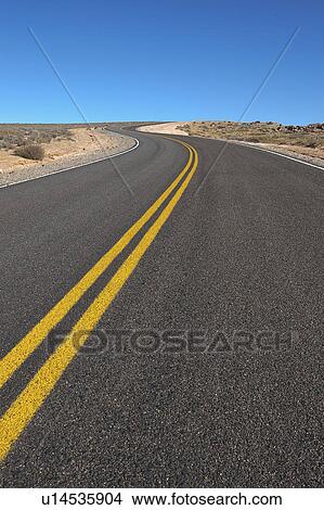 Picture - Road through desert. Fotosearch