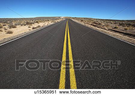 Road through desert View Large Photo Image Stock Image - Road through desert. Fotosearch