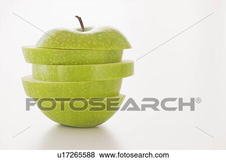 Stock Photo - Sliced apple. Fotosearch
