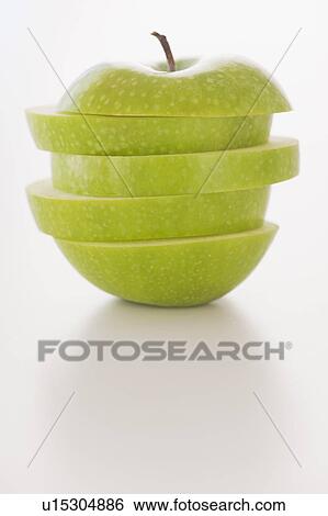 Stock Photograph - Sliced apple. Fotosearch