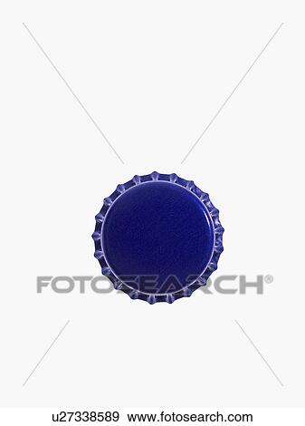 Studio shot of blue bottle cap View Large Photo Image Stock Photo - Studio shot of blue bottle cap. Fotosearch