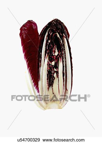 Stock Photo - Studio shot of cross section of red cabbage. Fotosearch