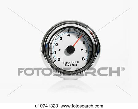 Stock Image - Studio shot of gauge. Fotosearch