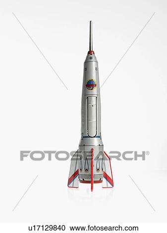 Stock Image - Studio shot of model of spaceship. Fotosearch