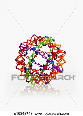 Stock Image - Studio shot of molecular model. Fotosearch