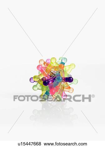 Studio shot of molecular model View Large Photo Image Stock Photo - Studio shot of molecular model. Fotosearch