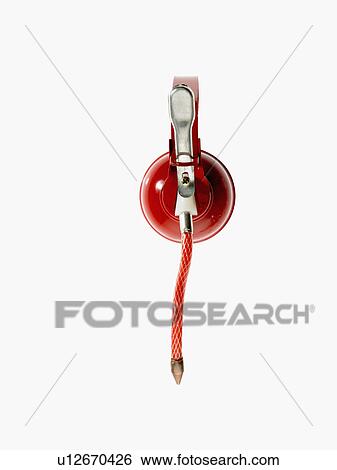 Stock Photograph - Studio shot of oil can in overhead view. Fotosearch