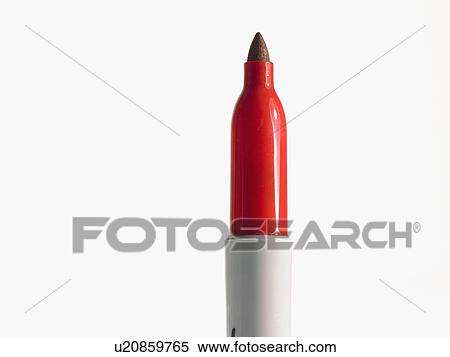 Studio shot of red felt-tip pen View Large Photo Image Stock Photography - Studio shot of red felt-tip pen. Fotosearch