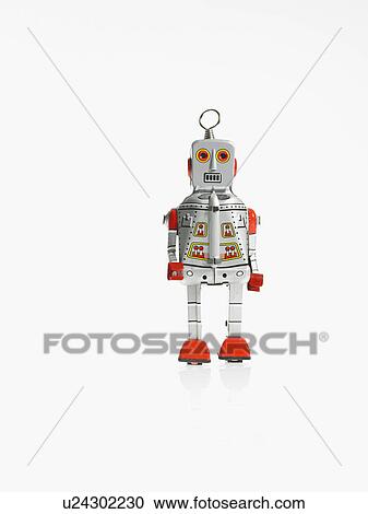 Stock Image - Studio shot of robot. Fotosearch
